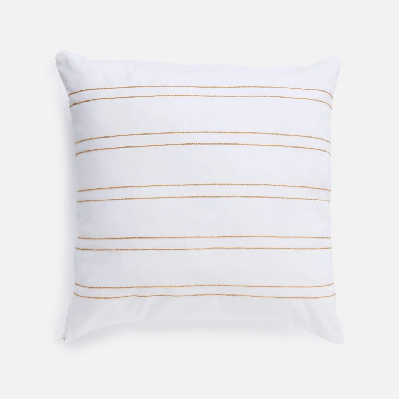 Duvet covers to match a specific bedroom color schemeHarvest Stripe Gold Throw Pillow Sham 20" x 20"