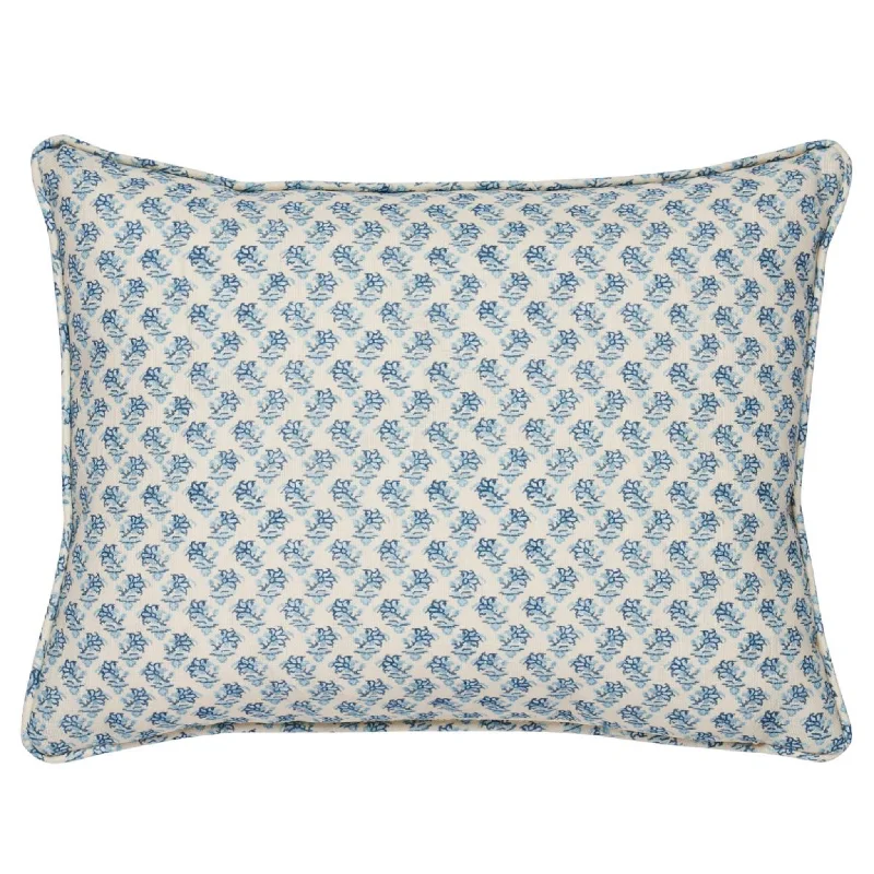 Cashmere blankets for ultimate softness and luxuryIndigo Oleander Throw Pillow