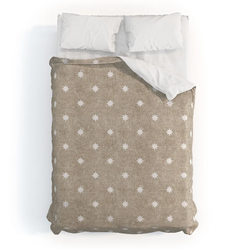 Microfiber duvet covers that are affordable and easy to care forLittle Arrow Design Co Stars On Stone Polyester Duvet