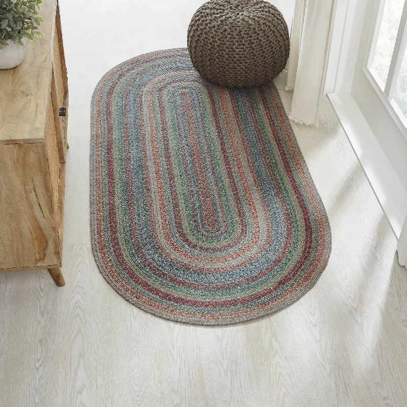 Multi Jute Rug Oval w/ Pad 36x72