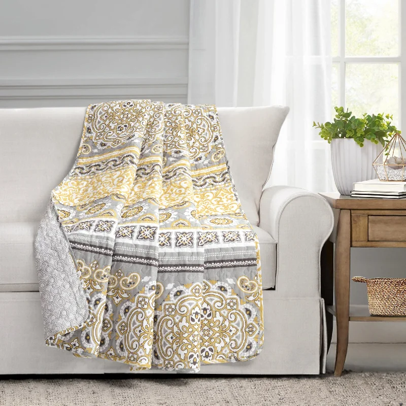 Queen - size blankets for standard - sized bedsNesco Stripe Reversible Cotton Throw