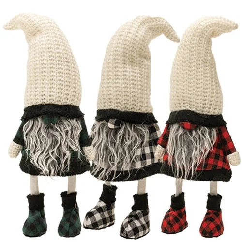 Plaid Wobble Gnome - 3 Asstd.