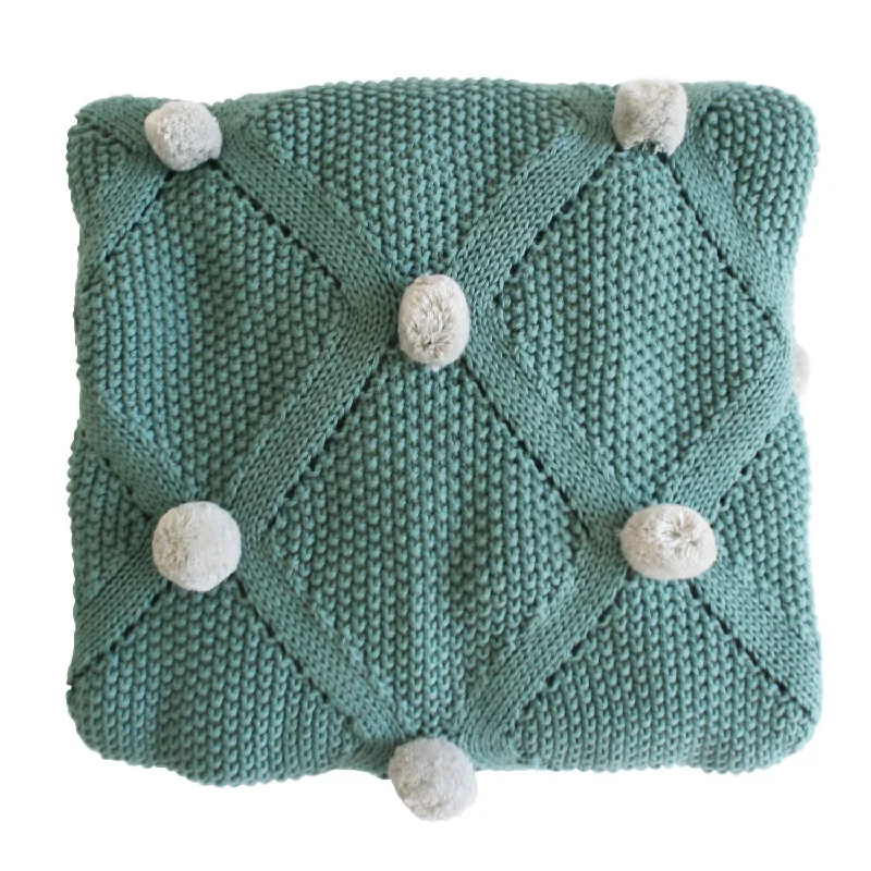 King - size blankets to cover large beds comfortablyPom Pom Blanket & Booties In Sage Grey