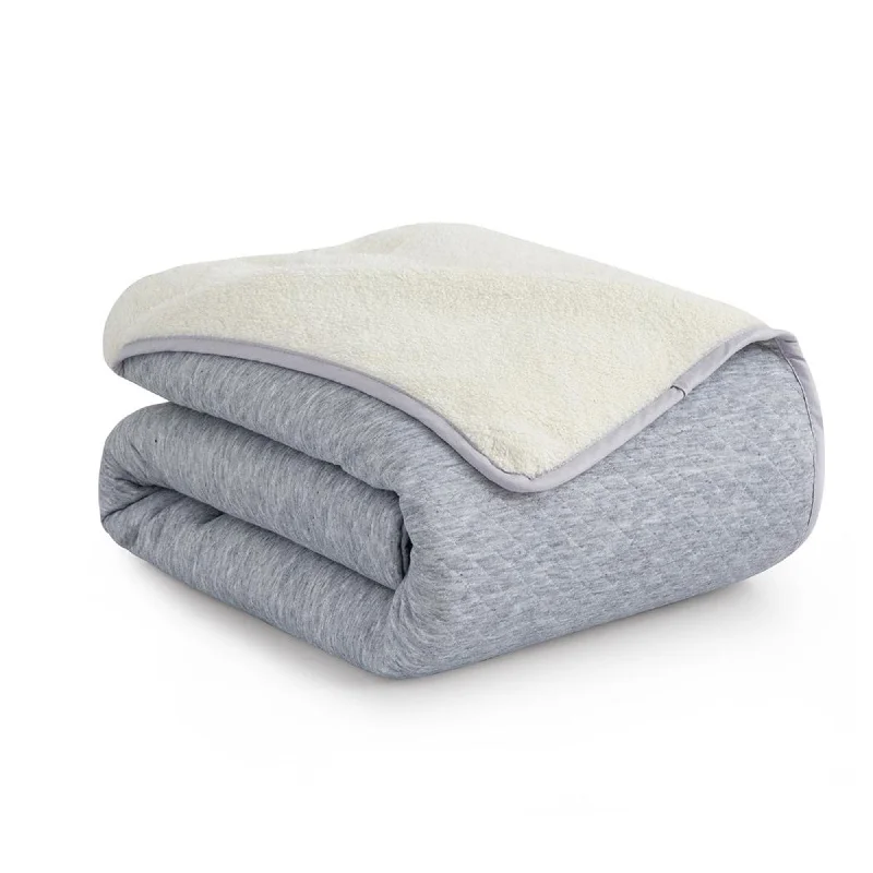 Rayon from bamboo blankets for a silky and breathable feelReversible Sherpa Blanket