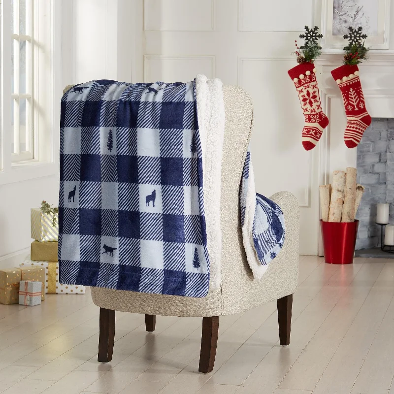 Wool blankets with natural warmth and insulationSherpa Throw Blanket - Hudson Collection