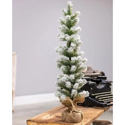 Snow Tipped Pine Tree 24"