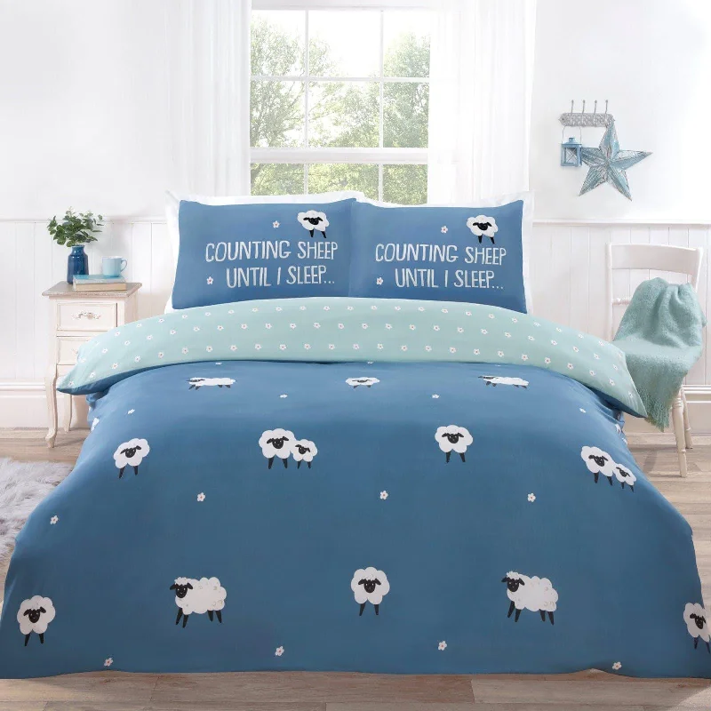 Hotel - quality duvet covers for a luxurious feel at homeSo Soft Counting Sheep Duvet Cover Set Blue