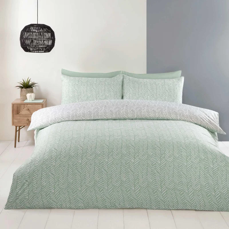 Full - size duvet covers suitable for full - sized beds in guest rooms or small bedroomsSo Soft Helston Duvet Cover Set Duck Egg