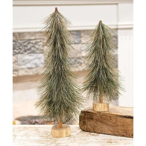 Sparkle Bottle Brush Tree on Base 21"