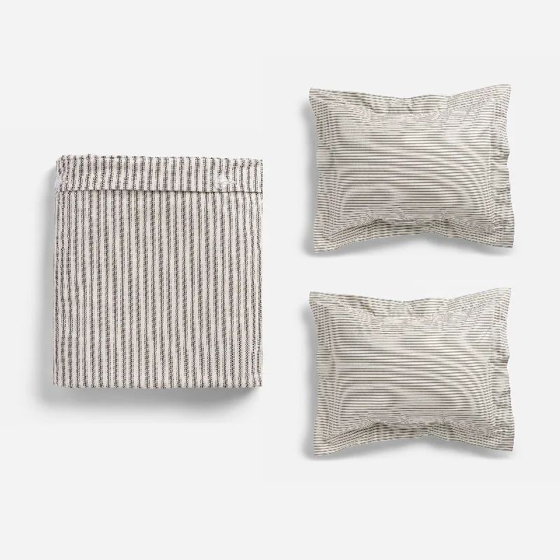 Duvet covers to match a specific bedroom color schemeTicking Stripe Duvet Cover and Shams Bundle