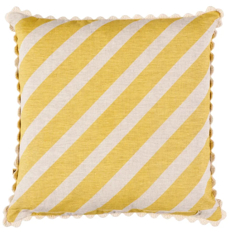 Acrylic blankets for a soft and affordable alternativeVanilla Soleil Stripe Linen Throw Pillow