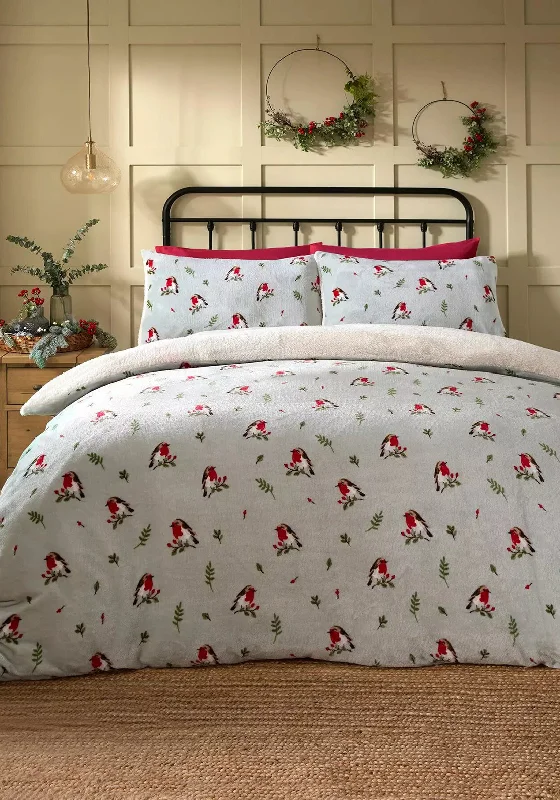 Twin XL duvet covers designed for extra - long twin beds, often used in college dormsD&D Design Winter Robin Duvet Cover Set, Duck Egg