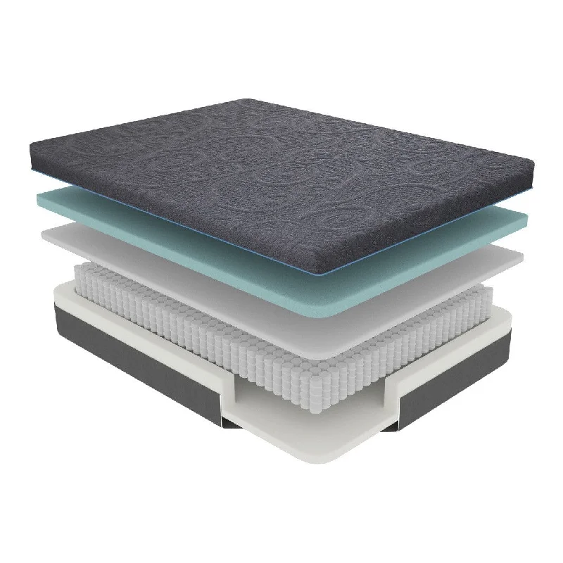 Innerspring mattresses with coil counts for supportHomelegance Mira 11" Twin Gel-Infused Memory Foam Hybrid Mattress