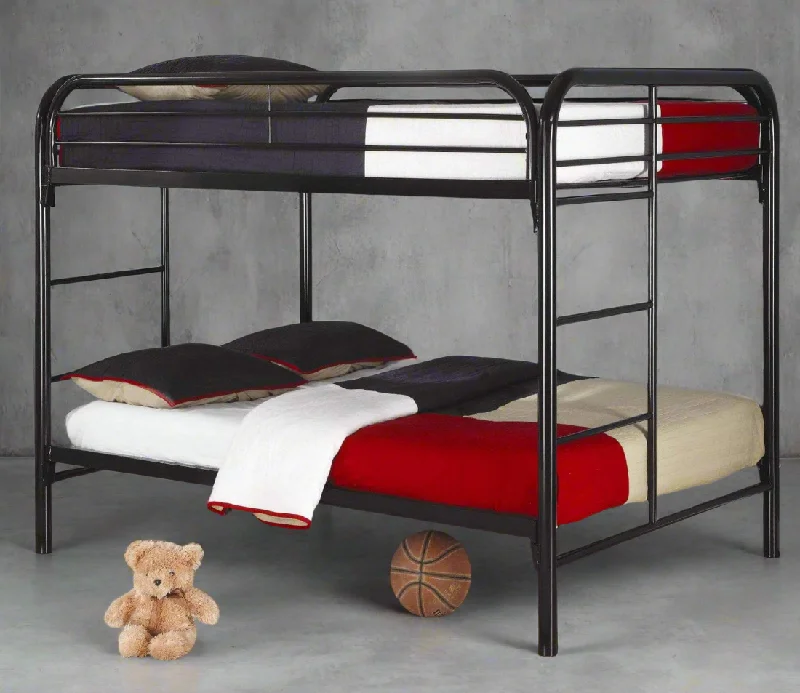 Hybrid mattresses combining foam and innerspring technologyBlack Metal Full over Full Bunk Bed Double over Double