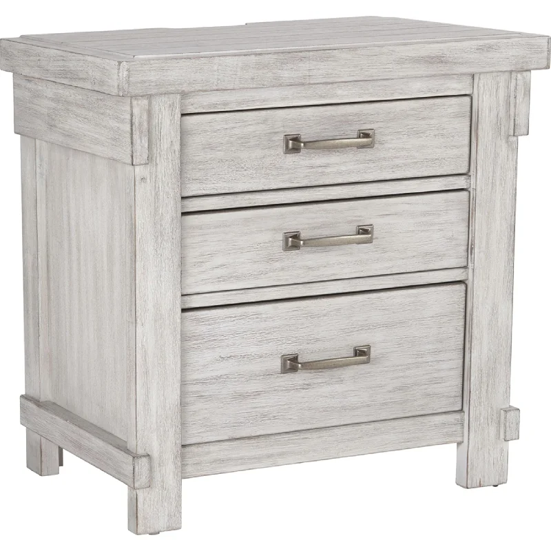 Natural latex and organic cotton blend mattressesBrashland Nightstand - White