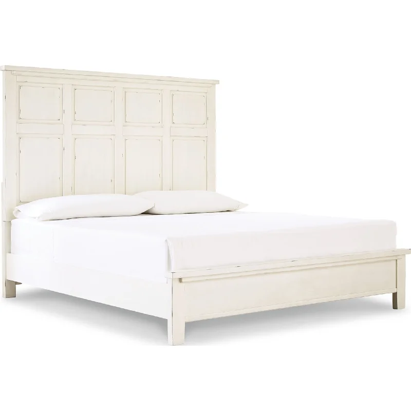 Organic cotton mattresses for a chemical - free sleep surfaceBraunter King Panel Bed - Aged White