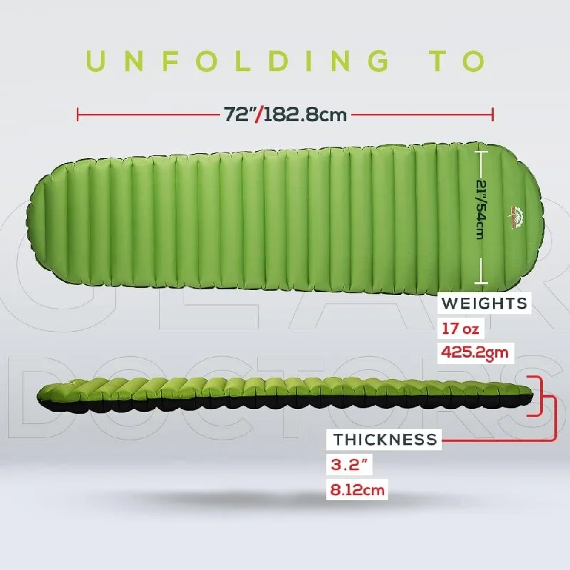 Memory foam mattresses for pressure relief and contouringCamping Pads Self Inflating Ultralight Apollo air