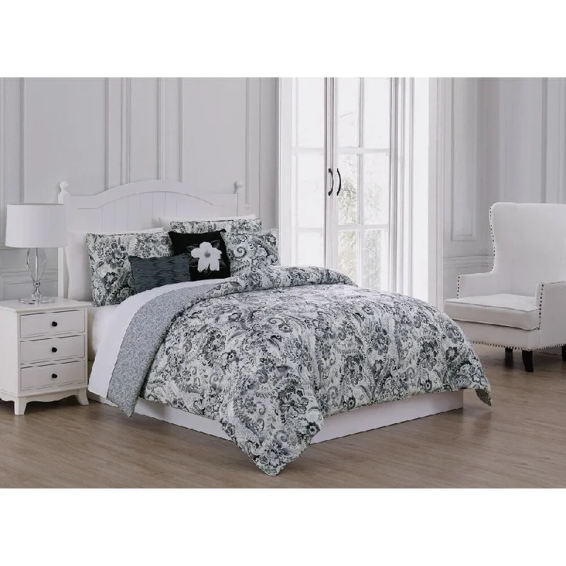 Goose down comforters known for their superior quality and insulationCarlotta 6-piece Comforter Set