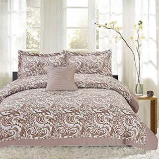 Bamboo - fiber - filled comforters with antibacterial and breathable qualitiesCity Paisley 4 Piece Print Reversible Comforter Set - Multi-color