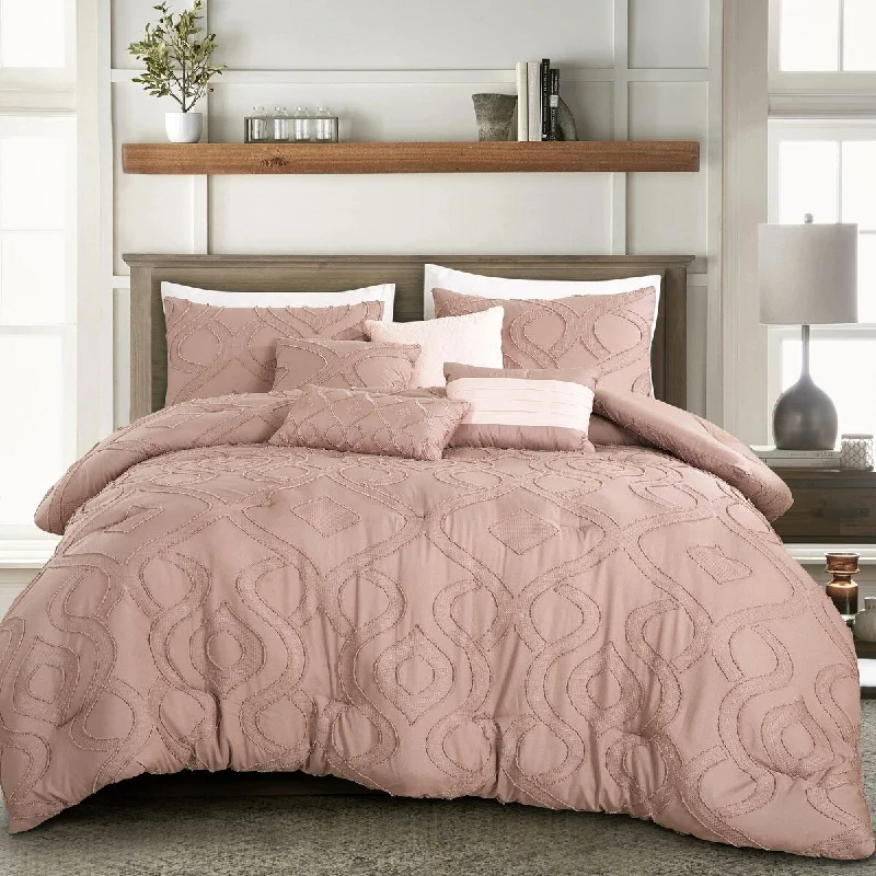 Wool - filled comforters with natural moisture - wicking and temperature - regulating featuresInara Luxury 7 Piece Luxury Comforter Set