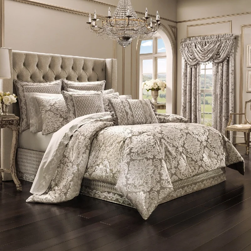 Silk - filled comforters for a luxurious and smooth touchJ. Queen New York Bel Air Sand Comforter Set