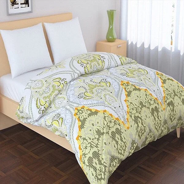 Queen - size comforters for standard queen - sized mattressesPanache Living Essential Printed Design Down Alternative Comforter