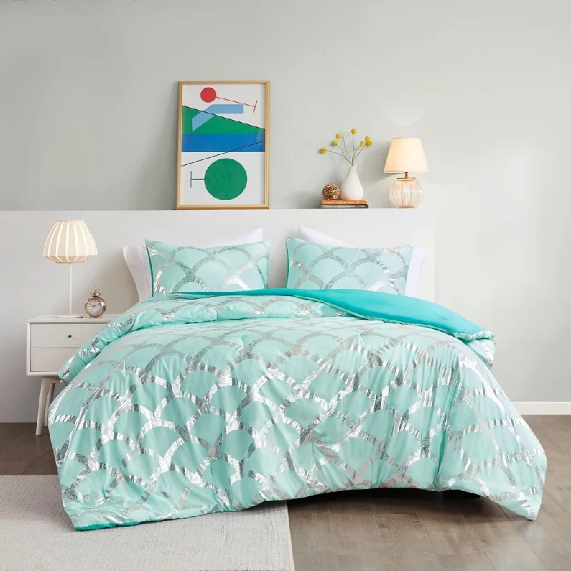 Microfiber - filled comforters that are lightweight and easy to care forPrinted Comforter and Sham Set