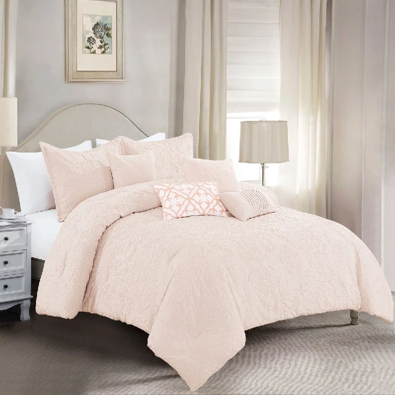 Silk - filled comforters for a luxurious and smooth touchRiane Luxury 7 Piece Comforter