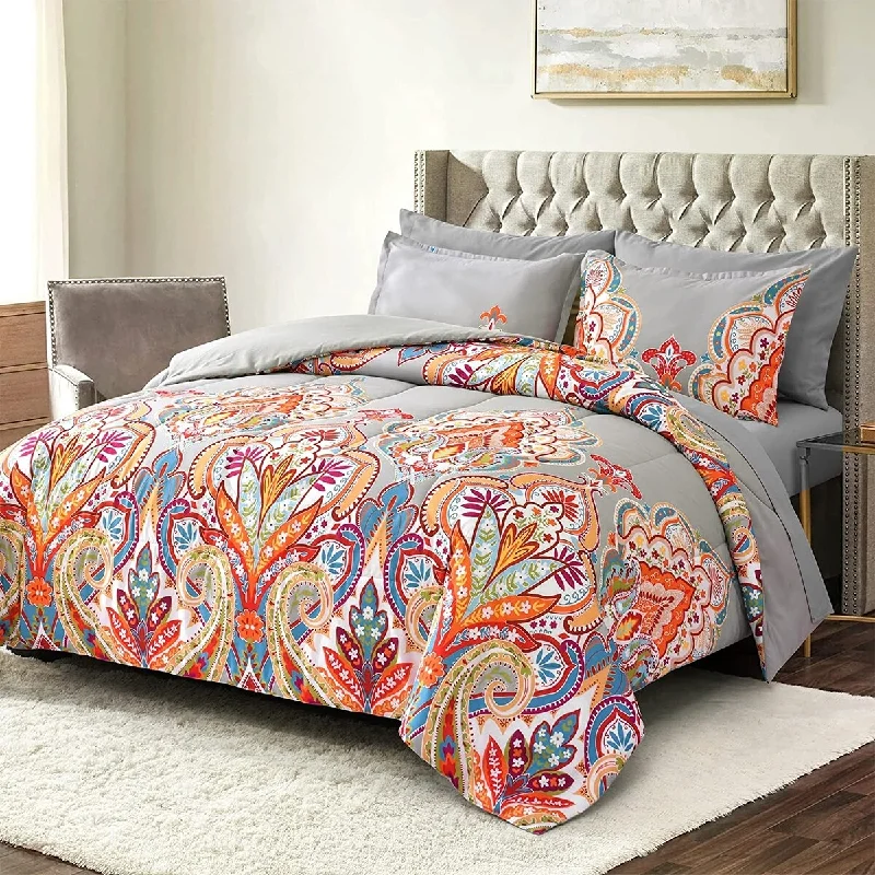 Goose down comforters known for their superior quality and insulationShatex 7 Piece All Season Bedding Comforter Set