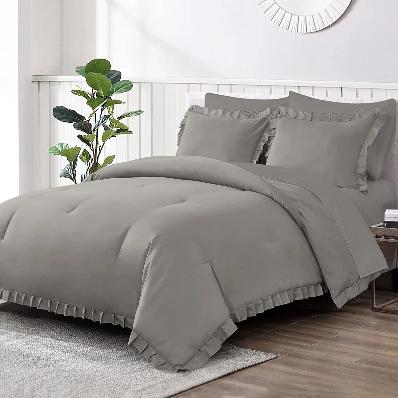 Queen - size comforters for standard queen - sized mattressesShatex 7 Piece All Season Bedding Comforter Set