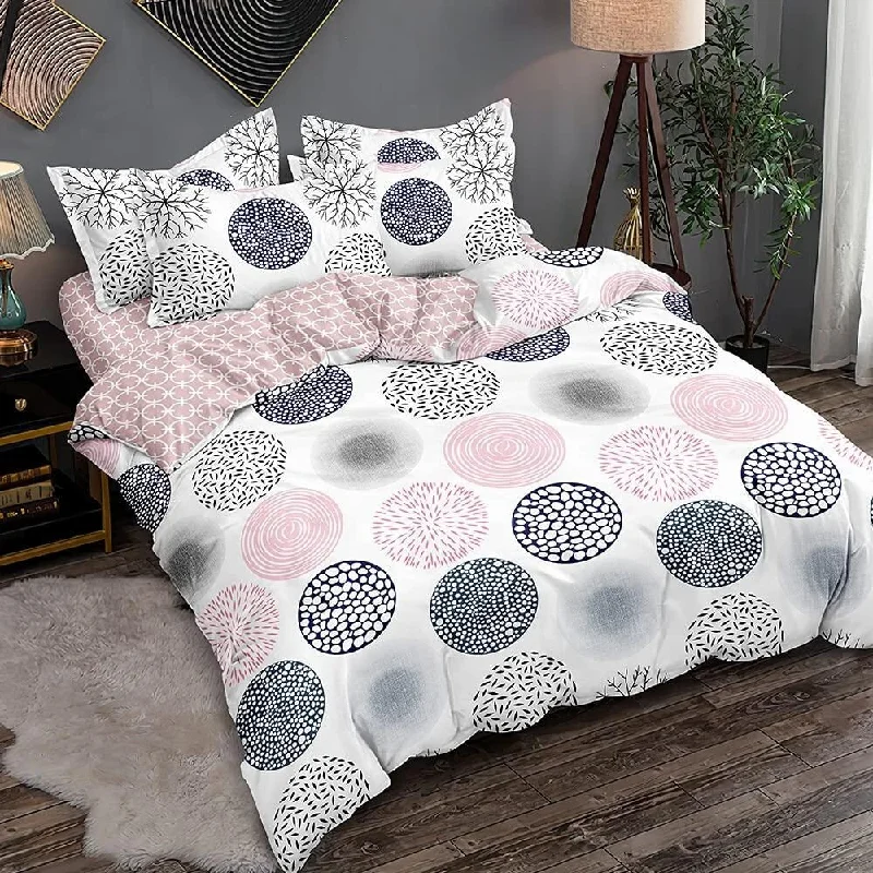 Cotton - filled comforters for a breathable and natural sleep experienceShatex Bedding Comforter Set 3 Piece Dot Pattern - Queen Size