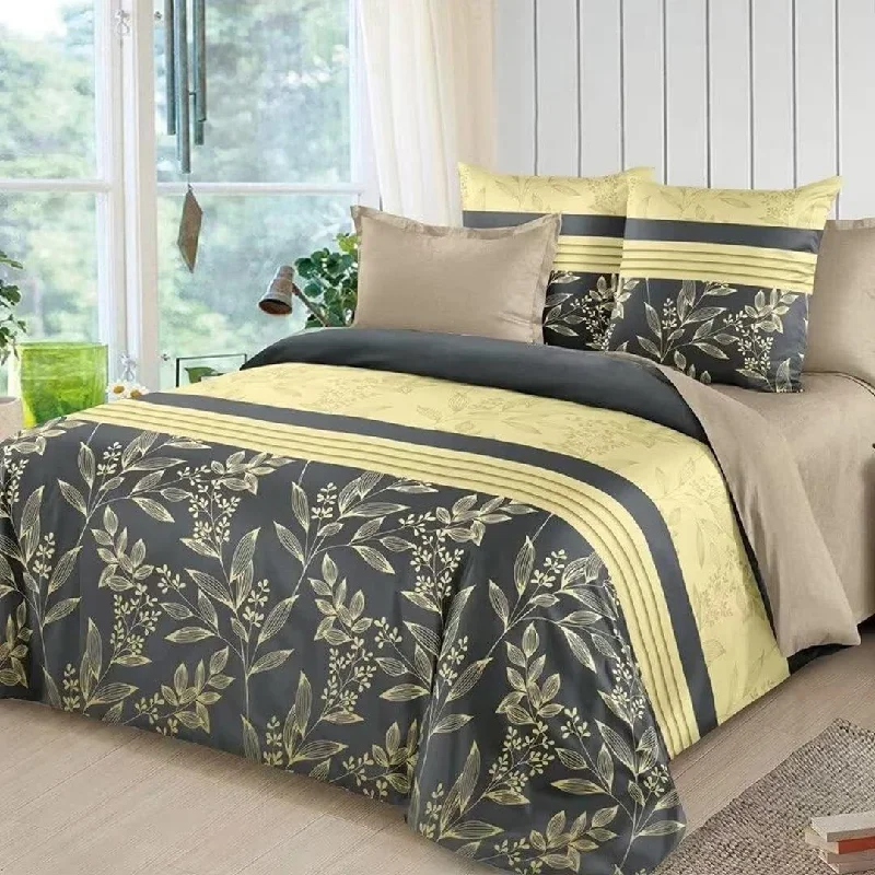 King - size comforters to fit large king - sized beds perfectlyWellco Twin Comforter Set - 2 Pieces All Season Bed Set Soft Polyester Gold Leaves Bedding Comforters- Grey