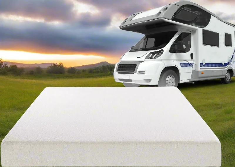 Polyester - foam mattresses for budget - friendly optionsZinus 60" x 74" Deluxe Memory Foam 10 Inch RV Queen / Camper / Trailer / Truck Mattress, Short Queen